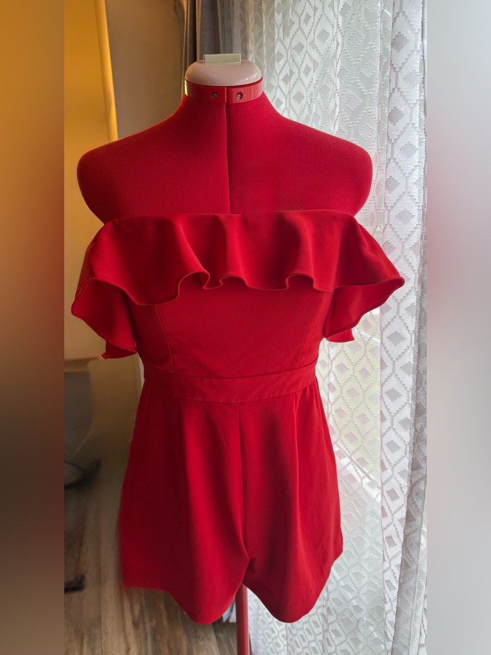 JayGodfrey Red Bianca Romper - Picture 2 of 10